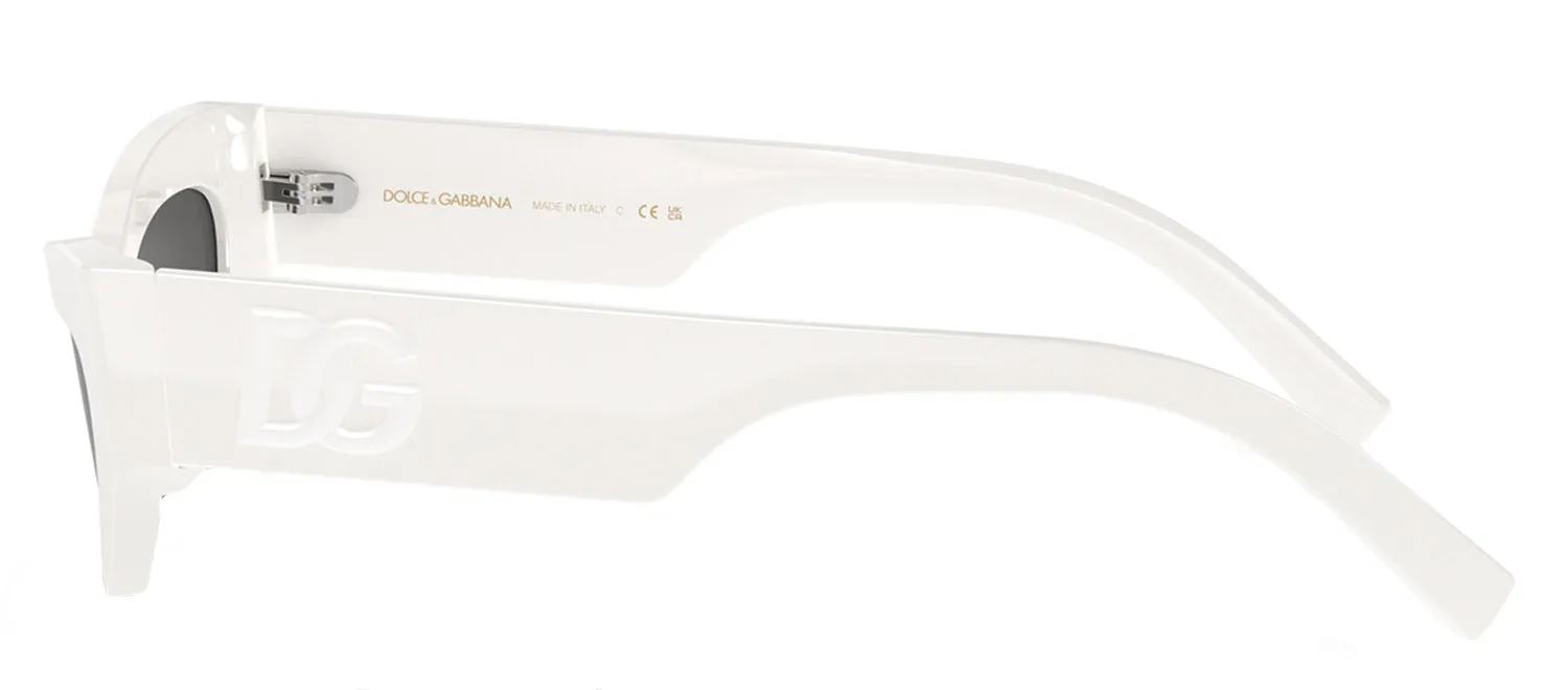 Dolce & Gabbana DG 4450 331287 Cat Eye Acetate White Sunglasses with Dark Grey Lens sold by Gaffos product image thumbnail 3
