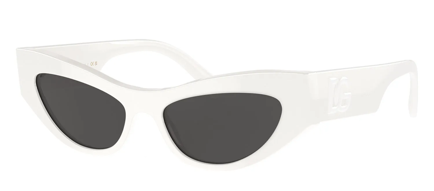 Dolce & Gabbana DG 4450 331287 Cat Eye Acetate White Sunglasses with Dark Grey Lens sold by Gaffos product image thumbnail 2