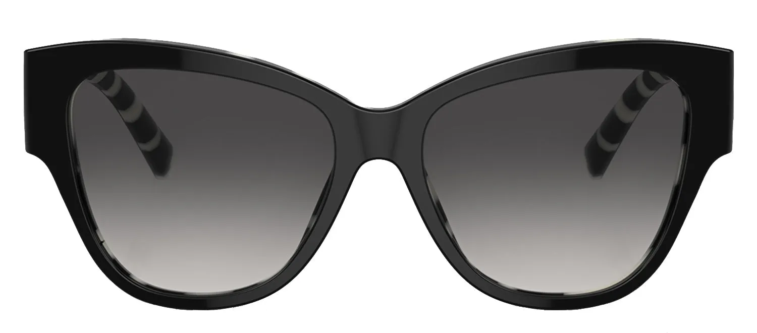 Dolce & Gabbana DG 4449 3372/P Butterfly Acetate Black Sunglasses with Grey Lens sold by Gaffos