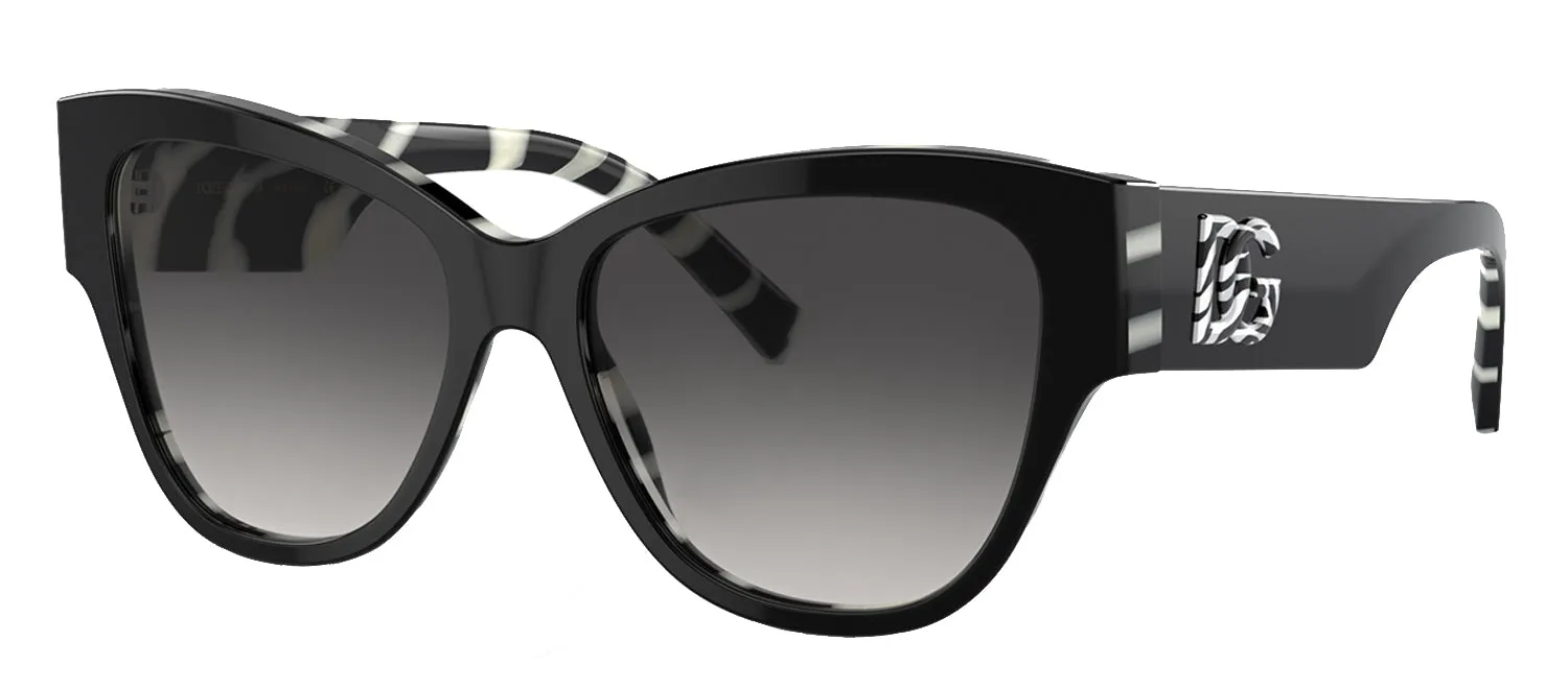 Dolce & Gabbana DG 4449 3372/P Butterfly Acetate Black Sunglasses with Grey Lens sold by Gaffos product image thumbnail 2