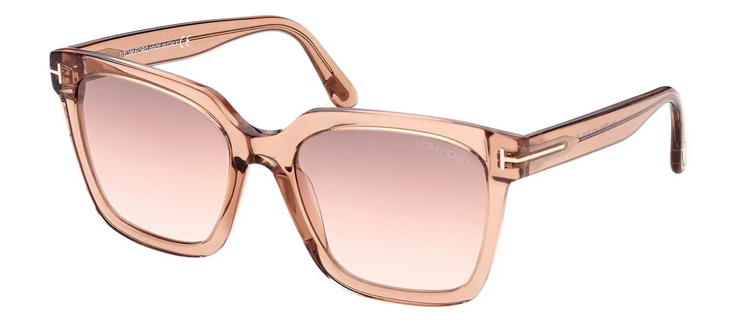 Tom Ford FT 0952 45G Square Plastic Pink Sunglasses with Brown Gradient Lens sold by Gaffos product image thumbnail 2