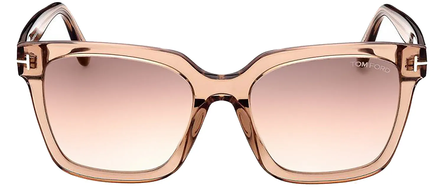 Tom Ford FT 0952 45G Square Plastic Pink Sunglasses with Brown Gradient Lens sold by Gaffos
