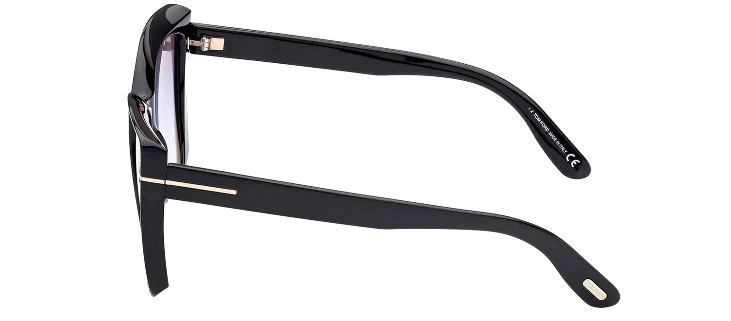 Tom Ford FT 0920 01B Square Plastic Black Sunglasses with Blue Gradient Lens sold by Gaffos product image thumbnail 3