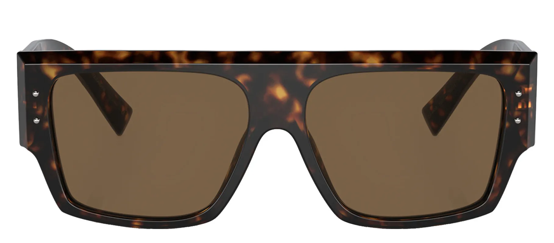 Dolce & Gabbana DG 4459 502/73 Square Plastic Dark Havana Sunglasses with Dark Brown Lens sold by Gaffos