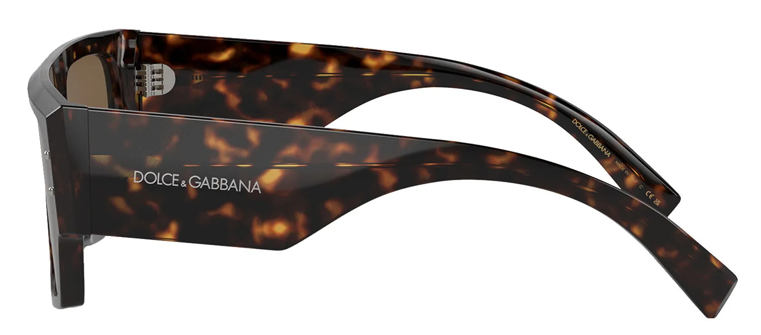 Dolce & Gabbana DG 4459 502/73 Square Plastic Dark Havana Sunglasses with Dark Brown Lens sold by Gaffos product image thumbnail 2