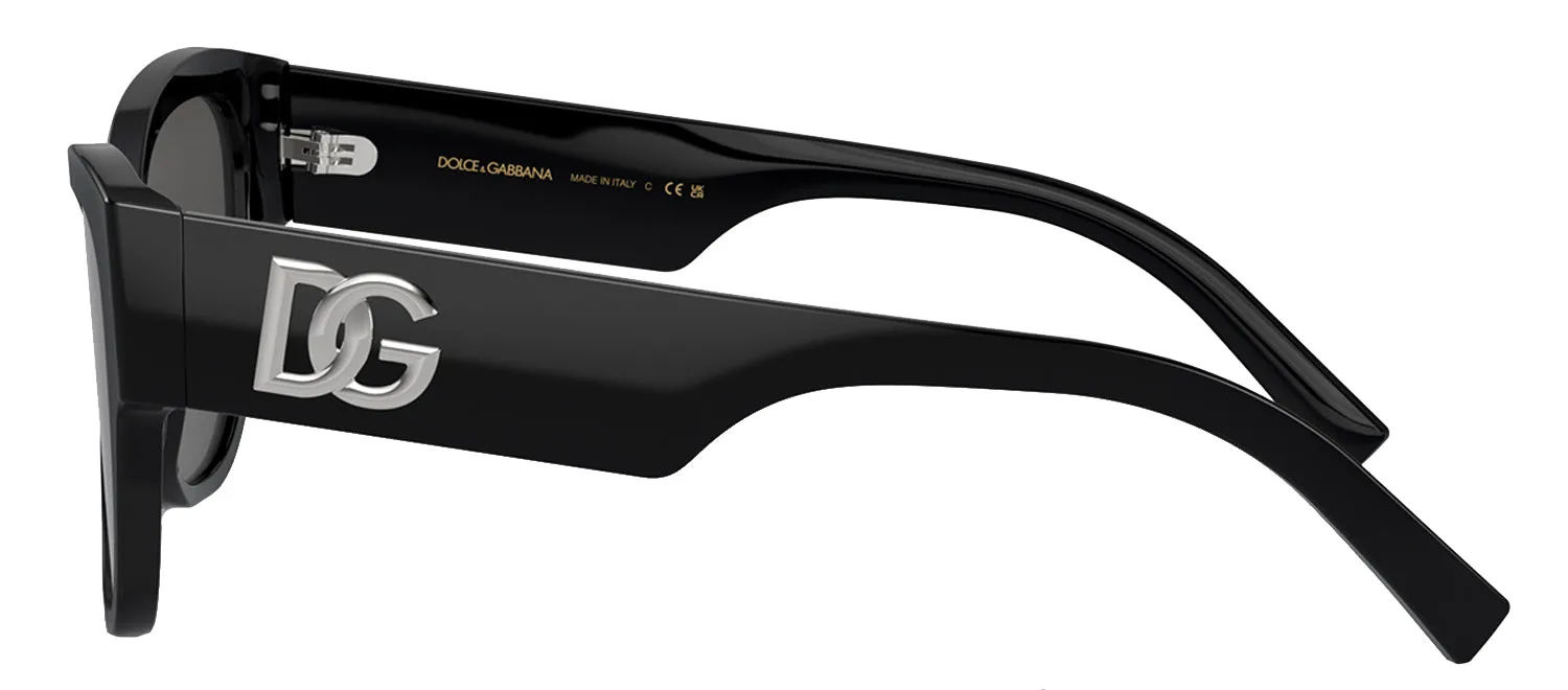 Dolce & Gabbana DG 4449 501/87 Cat-Eye Acetate Black Sunglasses with Grey Lens sold by Gaffos product image thumbnail 3