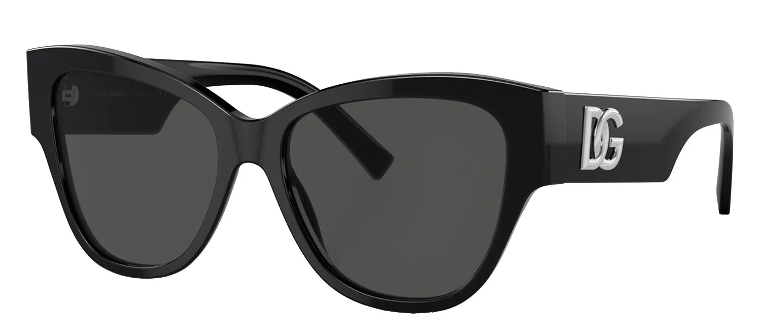 Dolce & Gabbana DG 4449 501/87 Cat-Eye Acetate Black Sunglasses with Grey Lens sold by Gaffos product image thumbnail 2