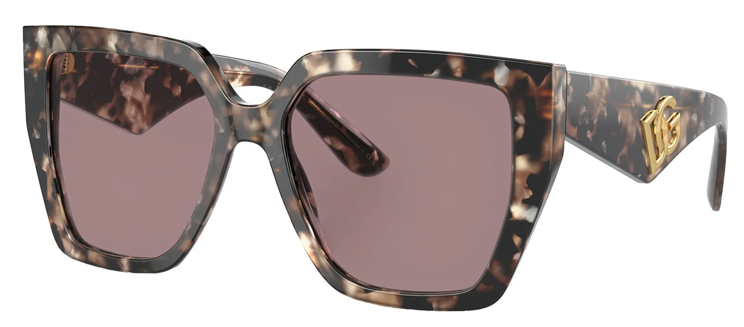 Dolce & Gabbana DG 4438 34387N Square Acetate Havana Brown Pearl Sunglasses with Light Purple Brown Lens sold by Gaffos product image thumbnail 2