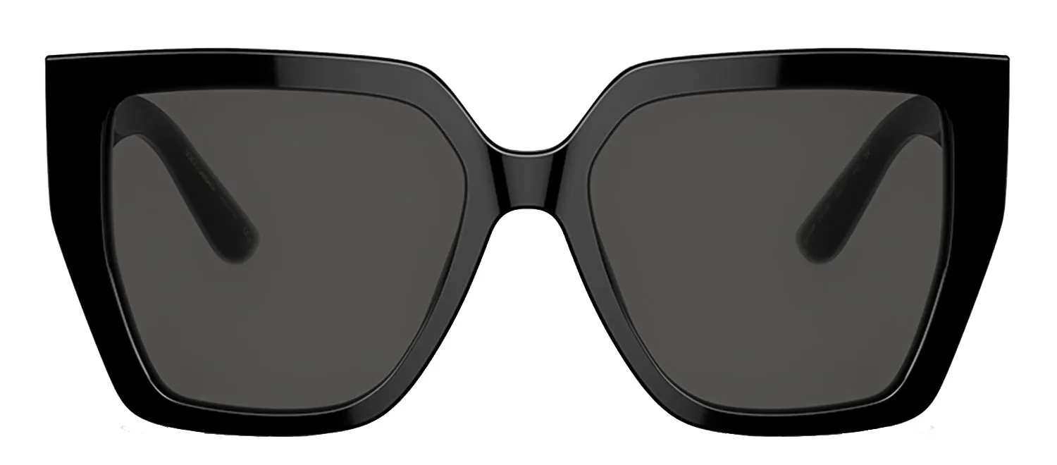 Dolce & Gabbana DG 4438 501/87 Butterfly Acetate Black Sunglasses with Dark Grey Lens sold by Gaffos