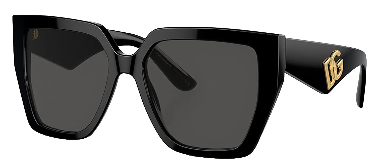 Dolce & Gabbana DG 4438 501/87 Butterfly Acetate Black Sunglasses with Dark Grey Lens sold by Gaffos product image thumbnail 2