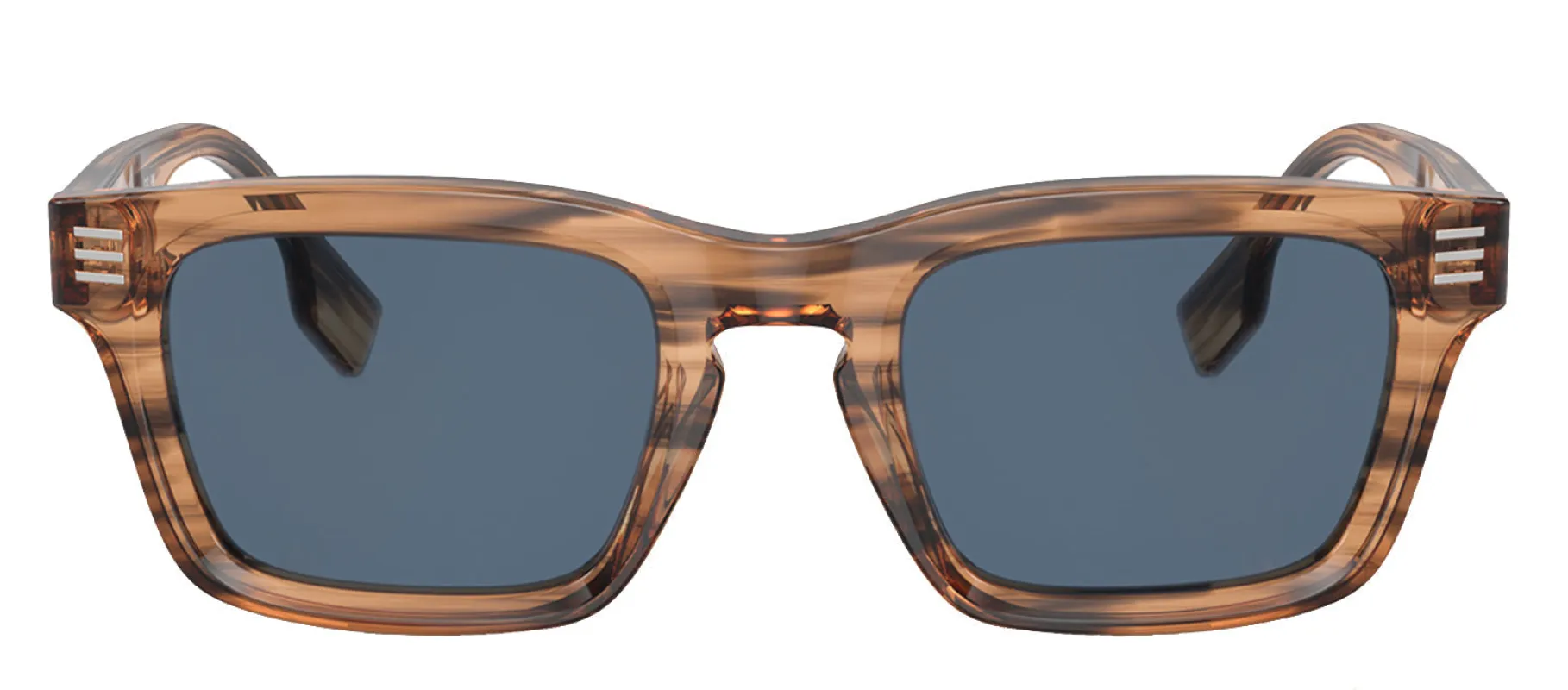 Burberry BE 4403 409680 Rectangular Acetate Brown Sunglasses with Blue Lens sold by Gaffos