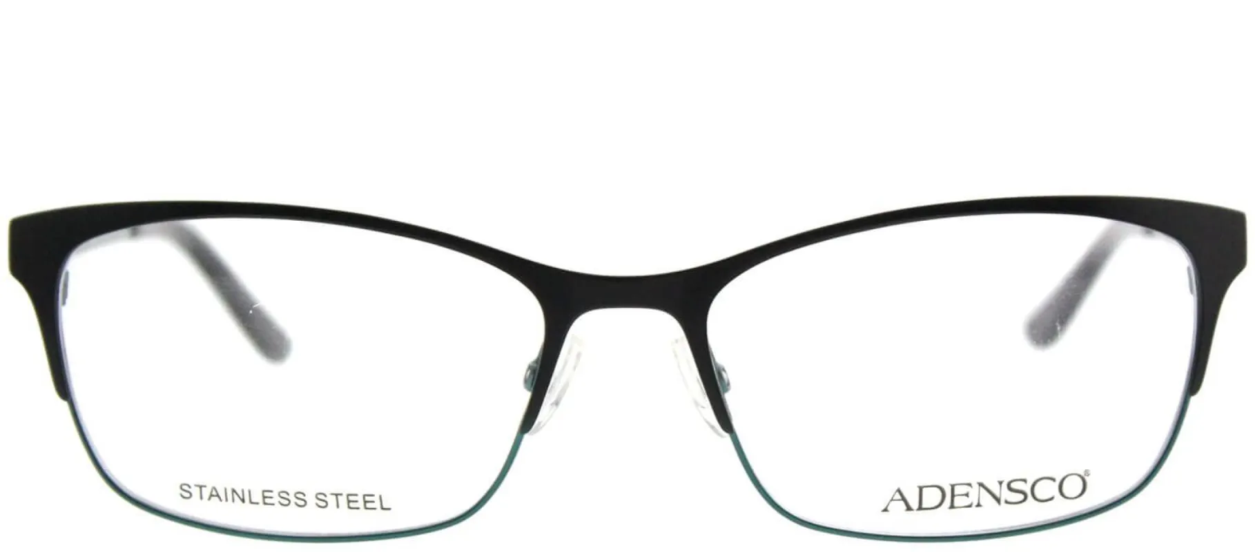 Adensco AD 211 807 Rectangle Metal Black Eyeglasses with Demo Lens sold by Gaffos