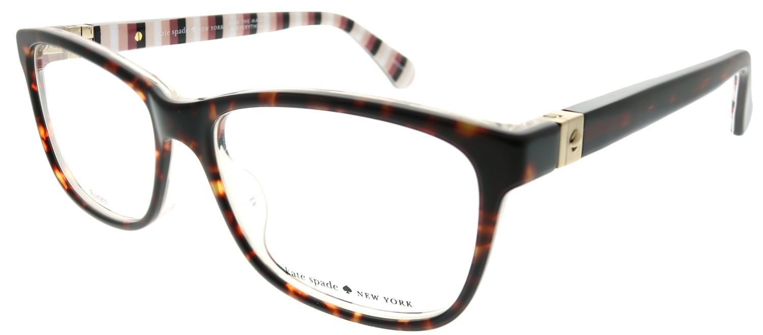 Kate Spade KS Calley 086 Rectangle Plastic Tortoise/ Havana Eyeglasses with Demo Lens sold by Gaffos product image thumbnail 2