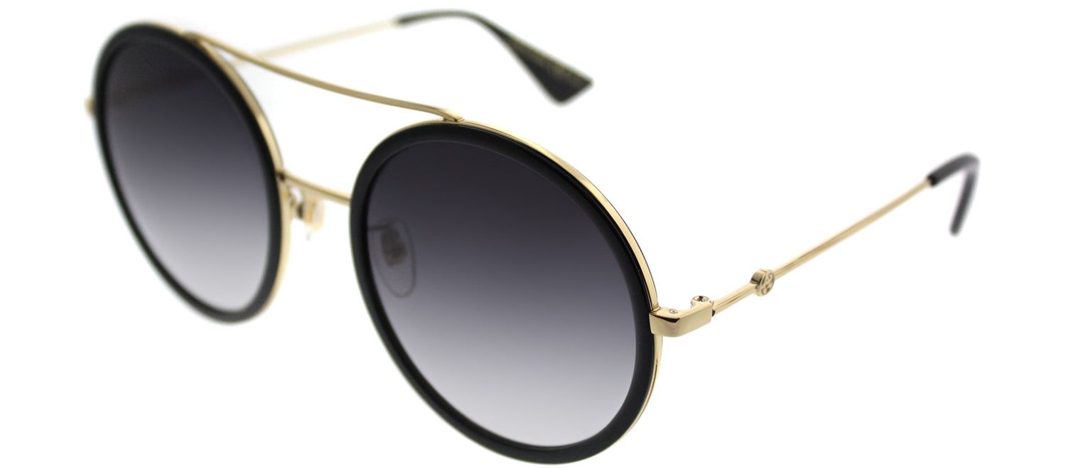 Gucci GG 0061S 001 Round Metal Black Sunglasses with Grey Gradient Lens sold by Gaffos product image thumbnail 2