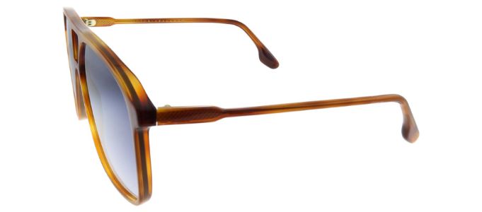 Victoria Beckham VB 156S 221 Pilot Plastic Havana Sunglasses with Blue Gradient Lens sold by Gaffos