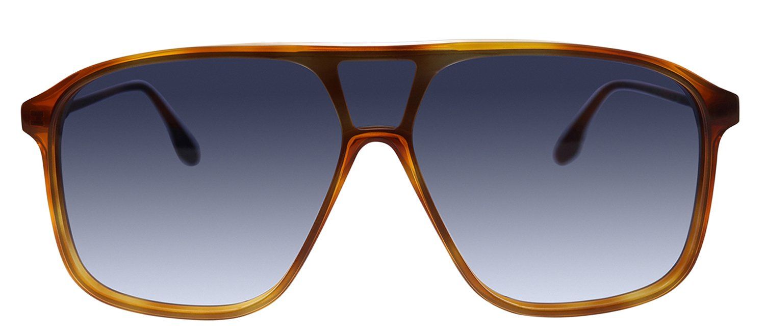 Victoria Beckham VB 156S 221 Pilot Plastic Havana Sunglasses with Blue Gradient Lens sold by Gaffos