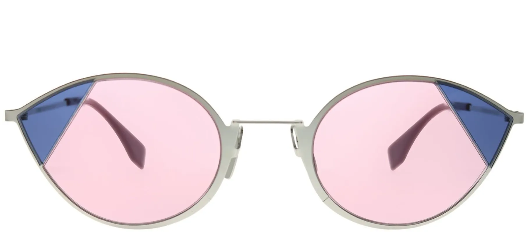 Fendi FF 0342 AVB U1 Cat-Eye Metal Silver Sunglasses with Pink Lens sold by Gaffos