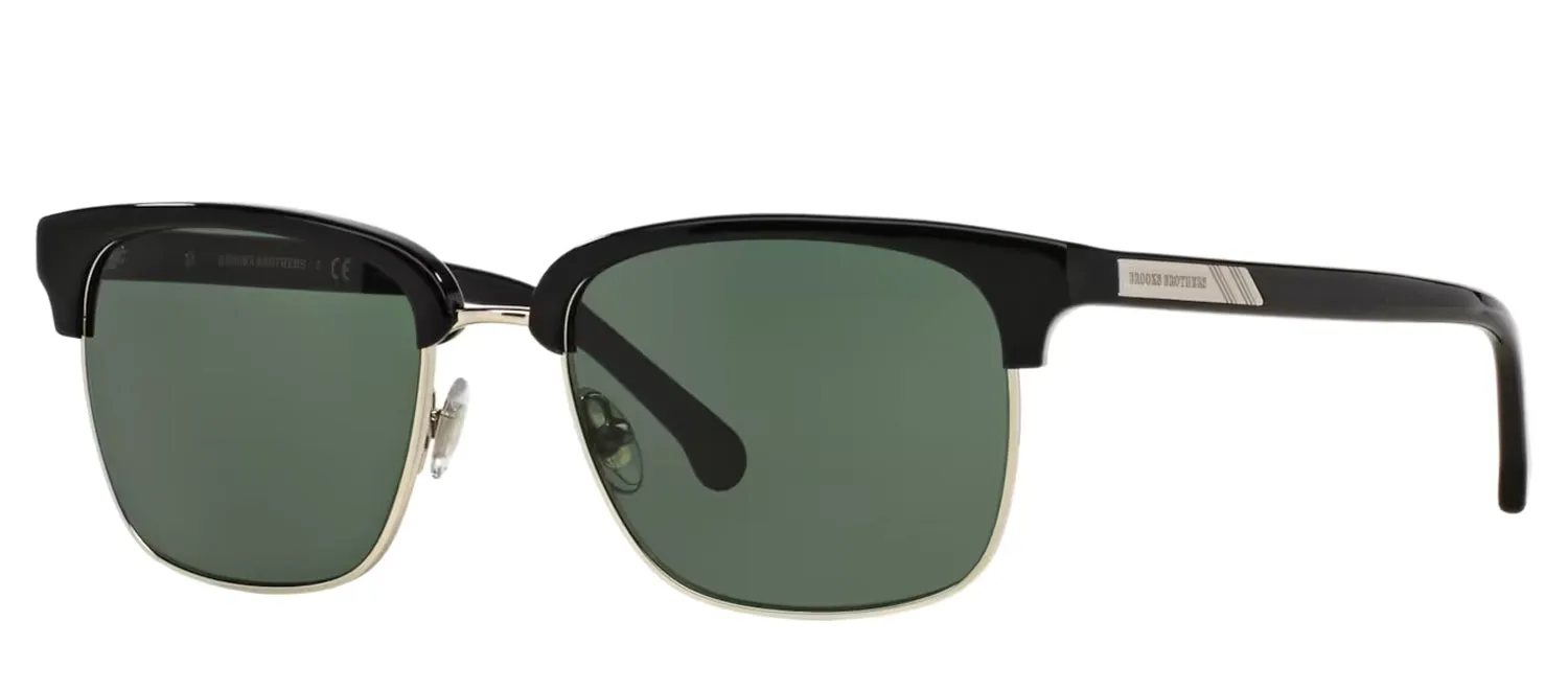 Brooks Brothers BB 4021 600071 Square Metal Black Sunglasses with Green Lens sold by Gaffos product image thumbnail 2
