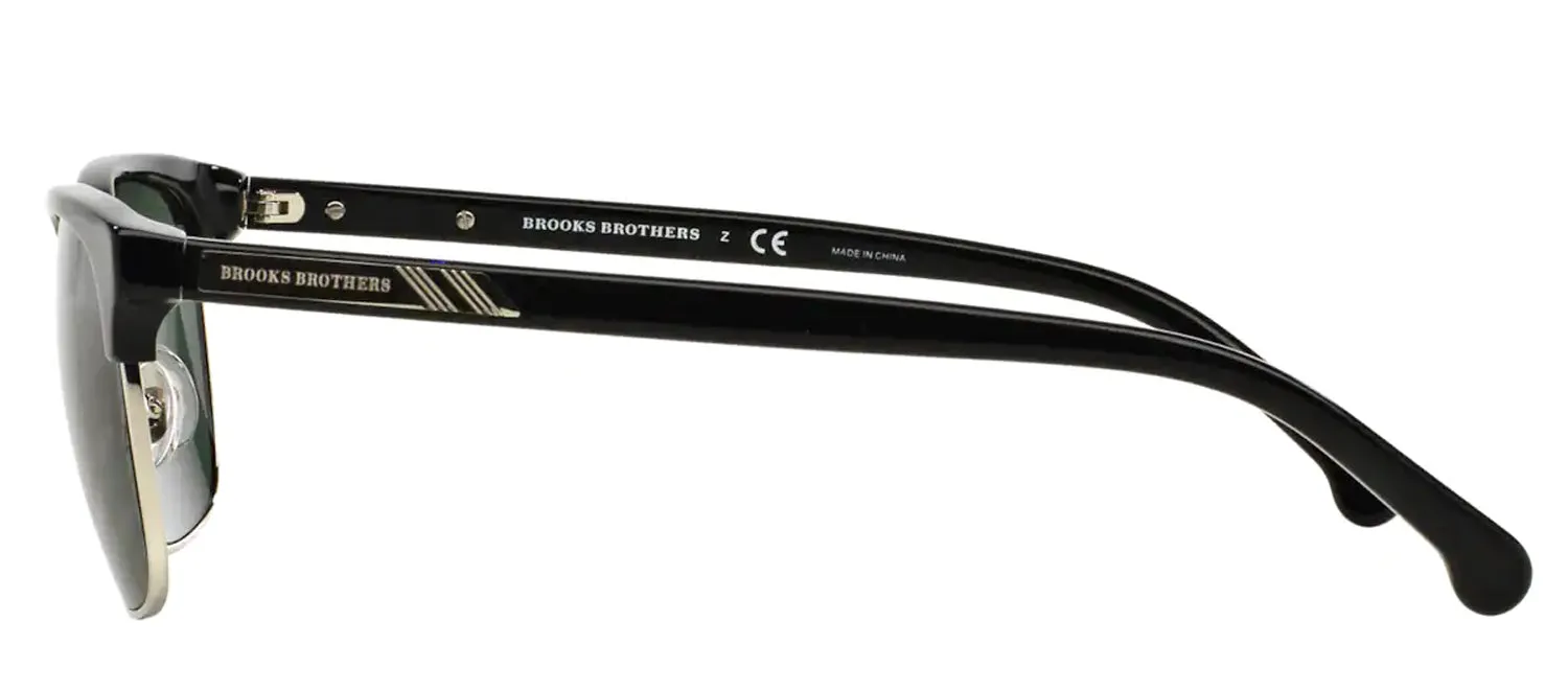 Brooks Brothers BB 4021 600071 Square Metal Black Sunglasses with Green Lens sold by Gaffos product image thumbnail 3