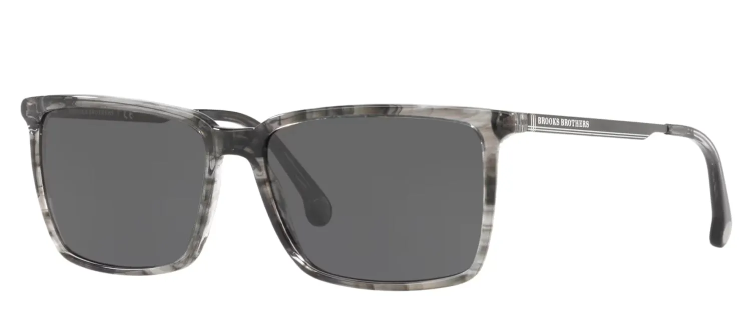 Brooks Brothers BB 5038S 614287 Rectangle Plastic Multicolor Sunglasses with Grey Lens sold by Gaffos product image thumbnail 2