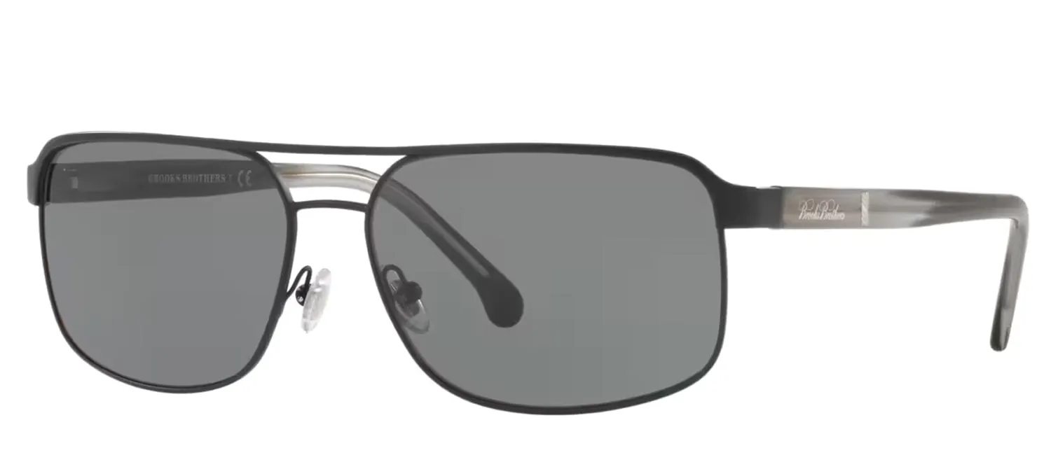 Brooks Brothers BB 4040S 167487 Pilot Metal Black Sunglasses with Grey Lens sold by Gaffos product image thumbnail 2