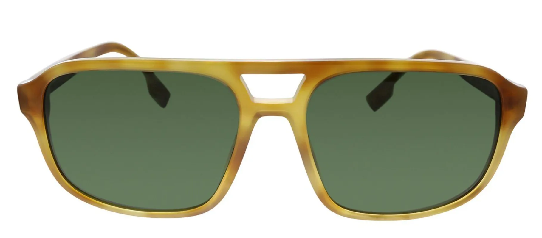 Burberry BE 4320 389371 Square Plastic Havana Sunglasses with Green Lens sold by Gaffos