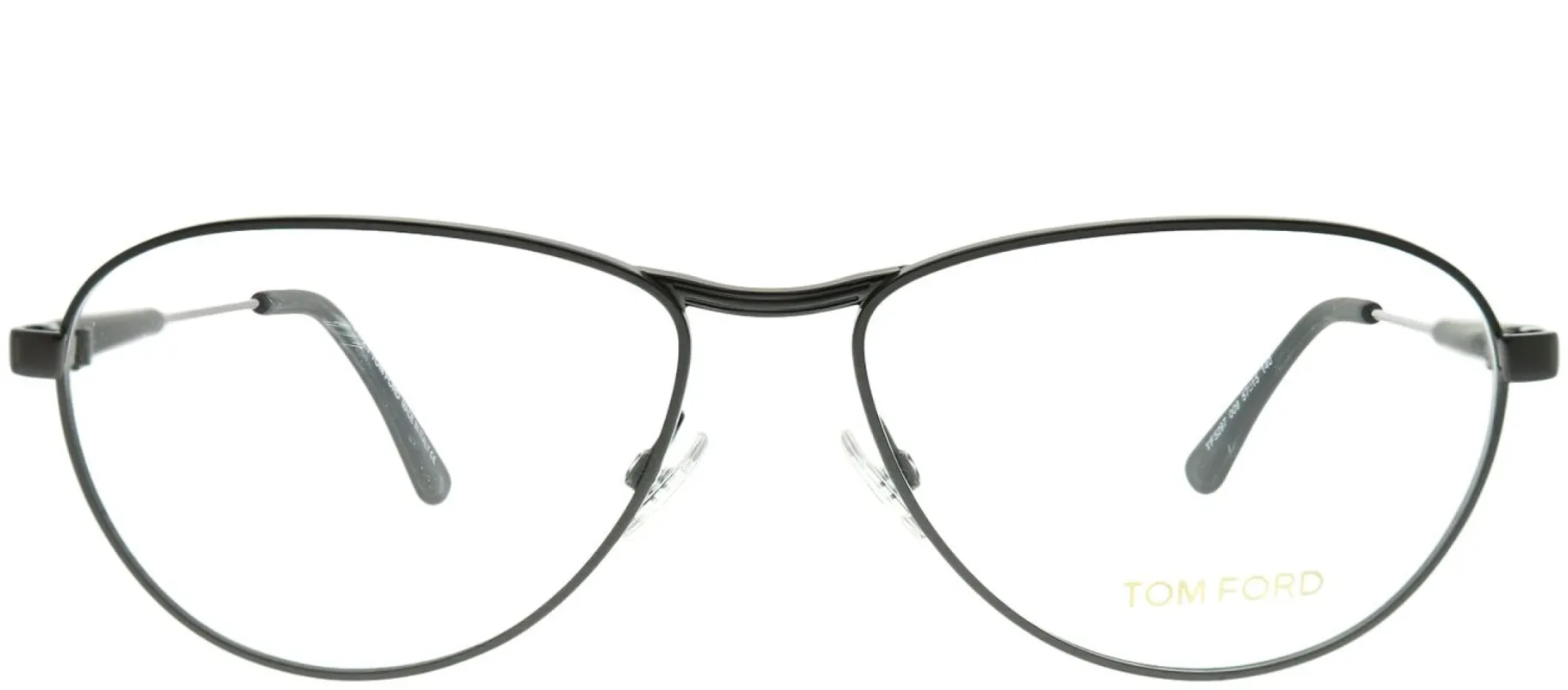 Tom Ford FT 5297 009 Aviator Metal Grey Eyeglasses with Demo Lens sold by Gaffos