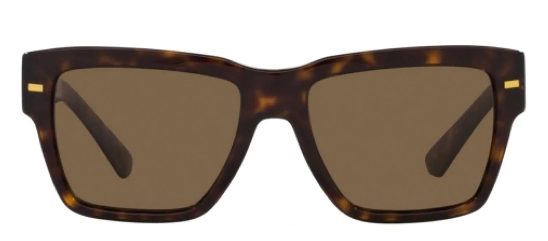 DOLCE & GABBANA DG 4431 502/73 Square Havana Acetate Sunglasses with Dark Brown Lens sold by Gaffos