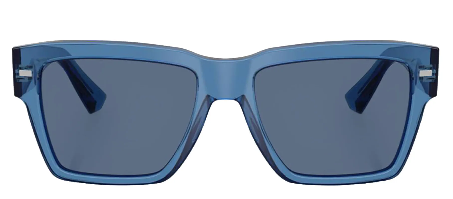 DOLCE & GABBANA DG 4431 339880 Square Transparent Blue Acetate Sunglasses with Dark Blue Lens sold by Gaffos