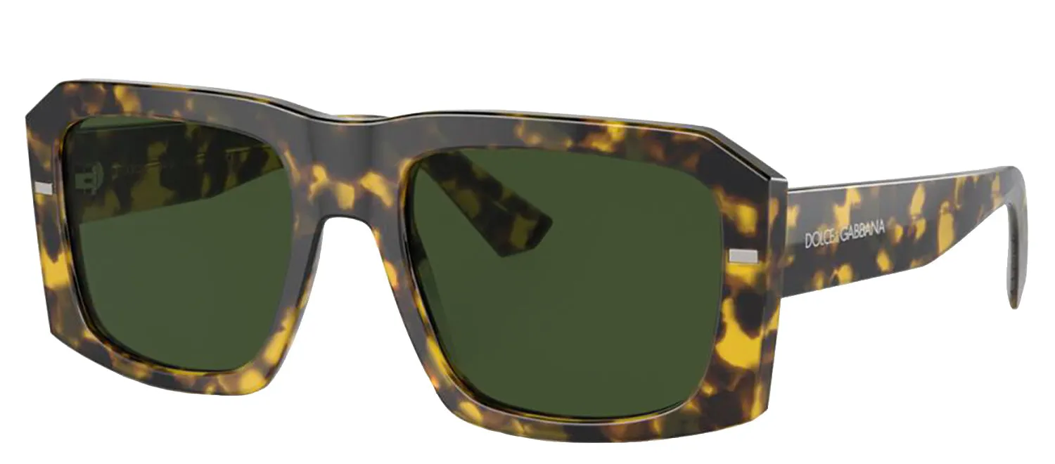 DOLCE & GABBANA DG 4430 343371 Square Havana Yellow Acetate Sunglasses with Dark Green Lens sold by Gaffos product image thumbnail 2