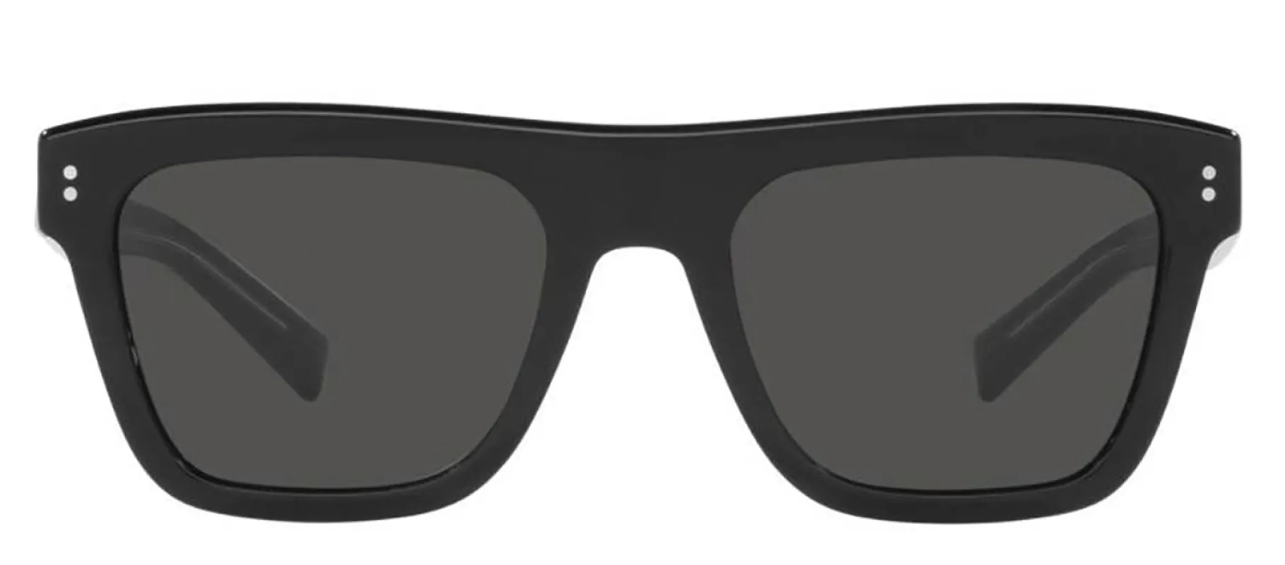 DOLCE & GABBANA DG 4420F 501/87 Square Black Acetate Sunglasses with Dark Grey Lens sold by Gaffos