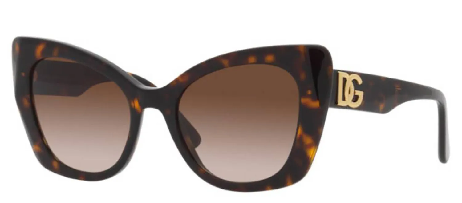 DOLCE & GABBANA DG 4405 502/13 Butterfly Havana Acetate Sunglasses with Gradient Brown Lens sold by Gaffos product image thumbnail 2