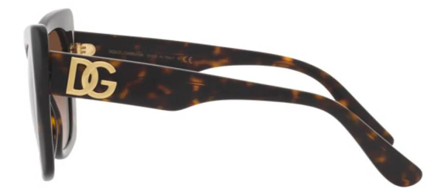 DOLCE & GABBANA DG 4405 502/13 Butterfly Havana Acetate Sunglasses with Gradient Brown Lens sold by Gaffos product image thumbnail 3