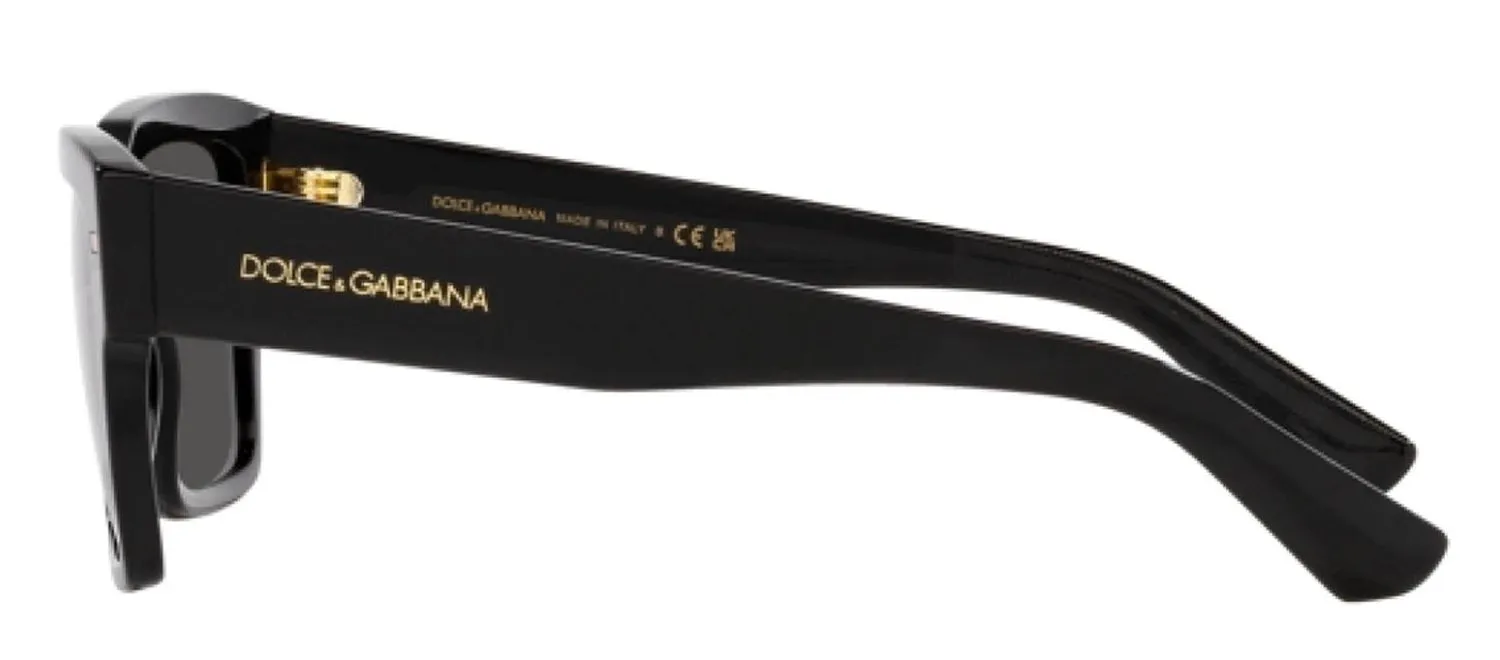 DOLCE & GABBANA DG 4431 501/87 Square Black Acetate Sunglasses with Dark Grey Lens sold by Gaffos product image thumbnail 3