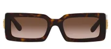 DOLCE & GABBANA DG 4416 502/13 Rectangle Havana Acetate Sunglasses with Gradient Brown Lens sold by Gaffos