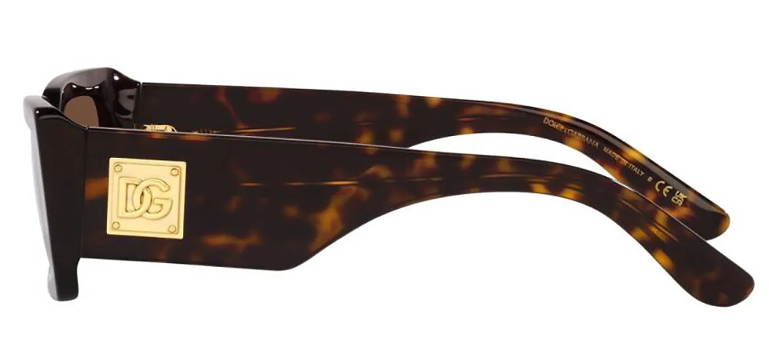 DOLCE & GABBANA DG 4416 502/13 Rectangle Havana Acetate Sunglasses with Gradient Brown Lens sold by Gaffos product image thumbnail 3