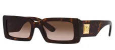 DOLCE & GABBANA DG 4416 502/13 Rectangle Havana Acetate Sunglasses with Gradient Brown Lens sold by Gaffos