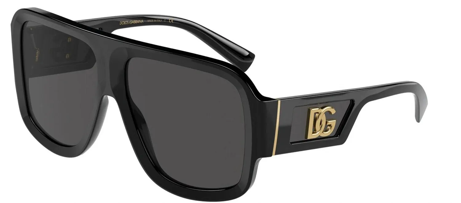 DOLCE & GABBANA DG 4401 501/87 Square Black Acetate Sunglasses with Dark Grey Lens sold by Gaffos product image thumbnail 2