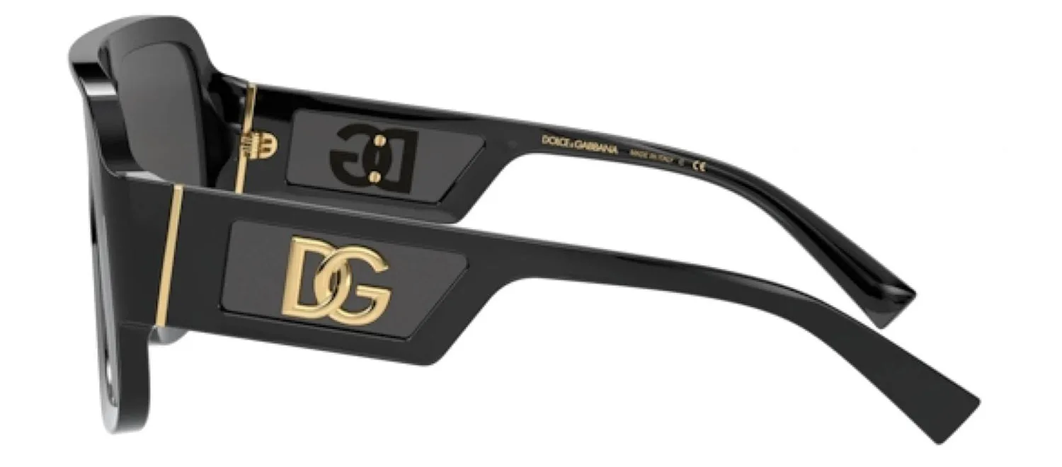 DOLCE & GABBANA DG 4401 501/87 Square Black Acetate Sunglasses with Dark Grey Lens sold by Gaffos product image thumbnail 3