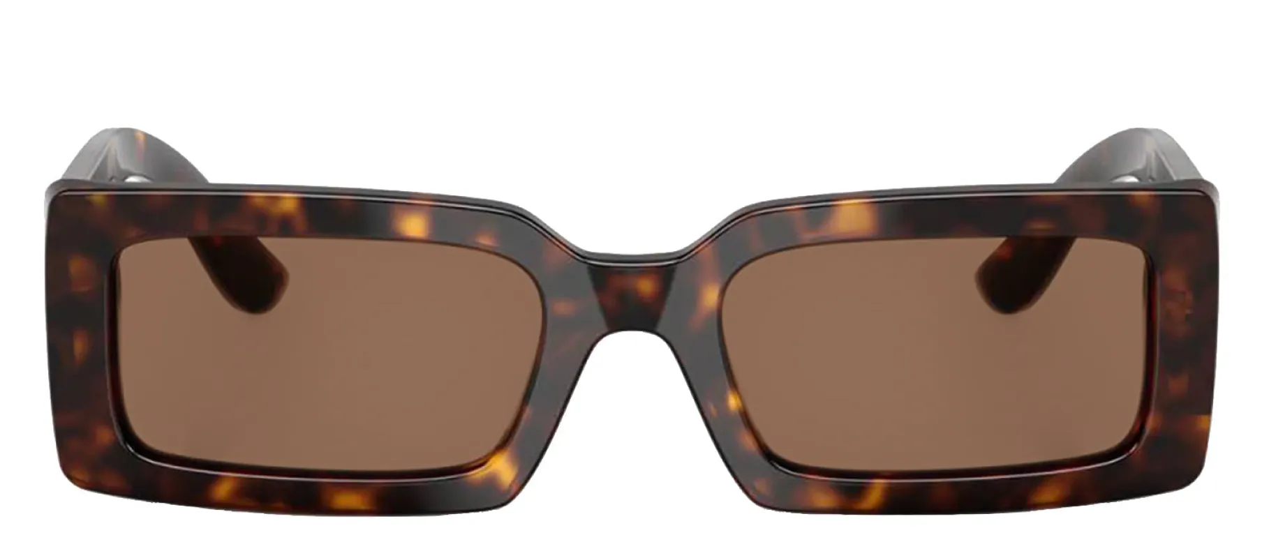 DOLCE & GABBANA DG 4416 193573 Rectangle Havana Acetate Sunglasses with Dark Brown Lens sold by Gaffos