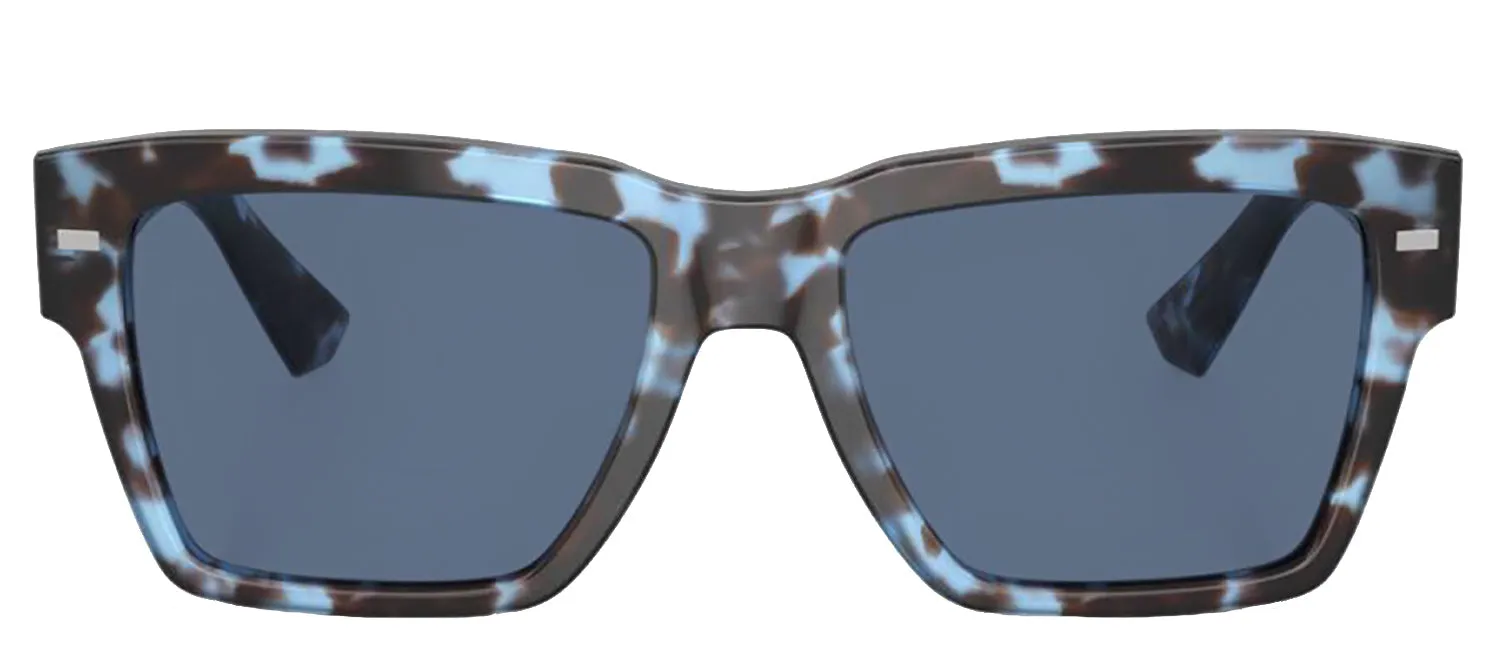 DOLCE & GABBANA DG 4431 339280 Square Havana Blue Acetate Sunglasses with Dark Blue Lens sold by Gaffos