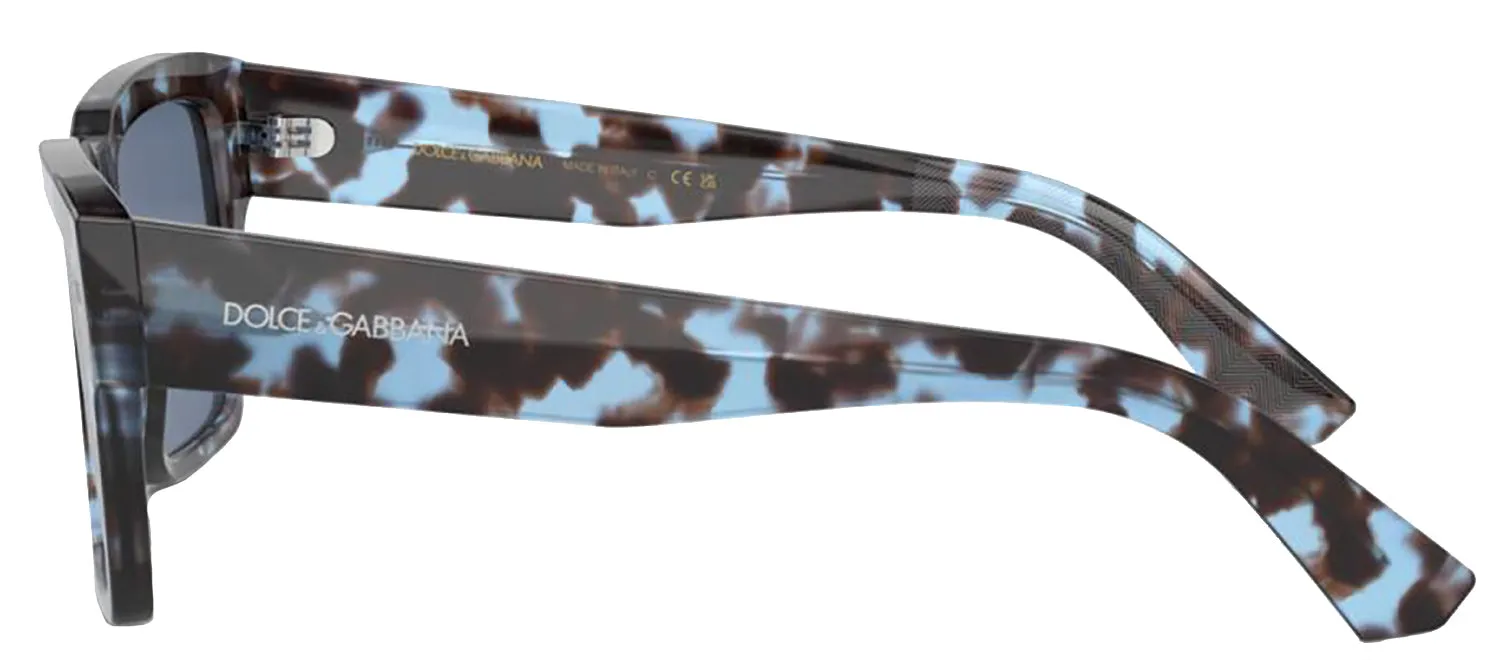 DOLCE & GABBANA DG 4431 339280 Square Havana Blue Acetate Sunglasses with Dark Blue Lens sold by Gaffos product image thumbnail 3