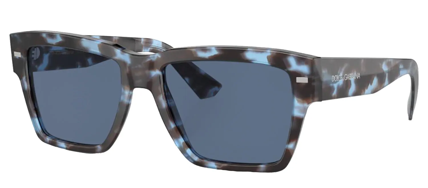 DOLCE & GABBANA DG 4431 339280 Square Havana Blue Acetate Sunglasses with Dark Blue Lens sold by Gaffos product image thumbnail 2