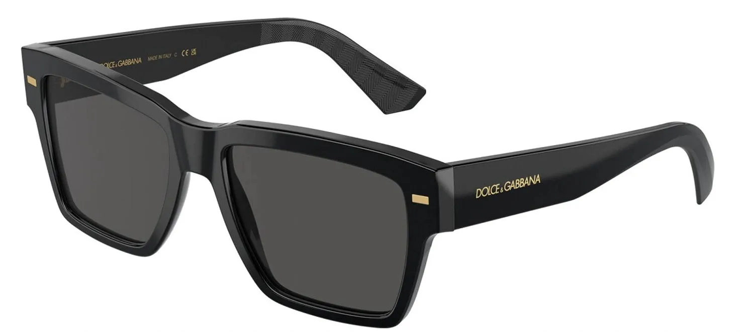 DOLCE & GABBANA DG 4431F 501/87 Square Black Acetate Sunglasses with Dark Grey Lens sold by Gaffos product image thumbnail 2