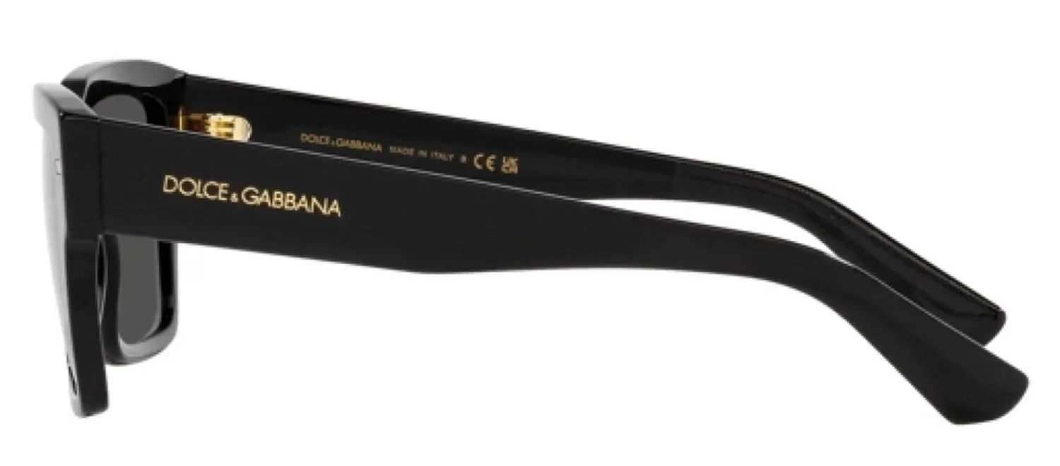 DOLCE & GABBANA DG 4431F 501/87 Square Black Acetate Sunglasses with Dark Grey Lens sold by Gaffos product image thumbnail 3