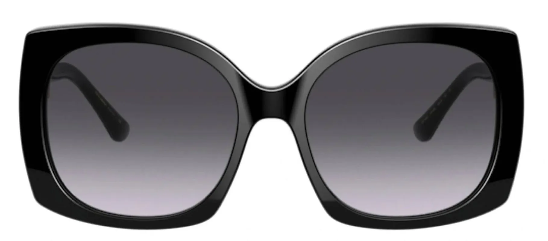 DOLCE & GABBANA DG 4385F 501/8G Square Black Acetate Sunglasses with Light Grey Gradient Black Lens sold by Gaffos