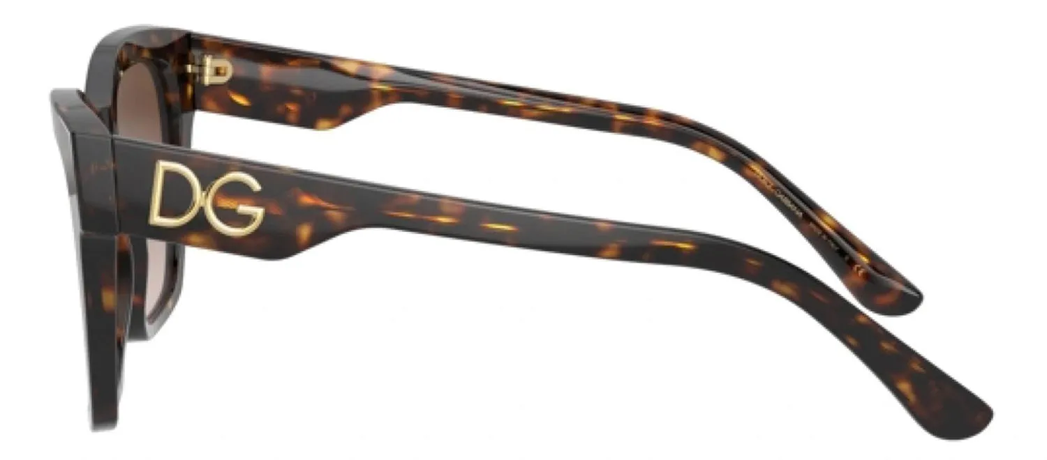 DOLCE & GABBANA DG 4384 502/13 Square Havana Acetate Sunglasses with Gradient Brown Lens sold by Gaffos product image thumbnail 3