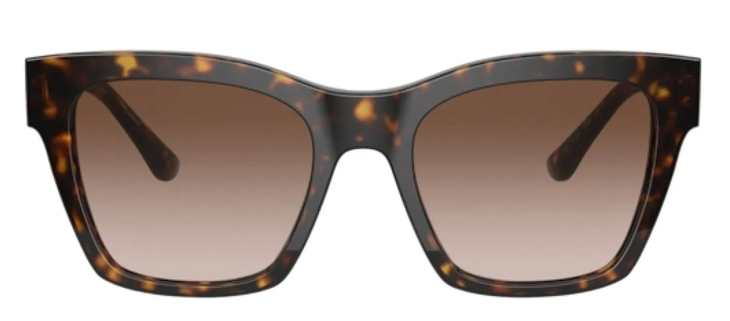 DOLCE & GABBANA DG 4384 502/13 Square Havana Acetate Sunglasses with Gradient Brown Lens sold by Gaffos