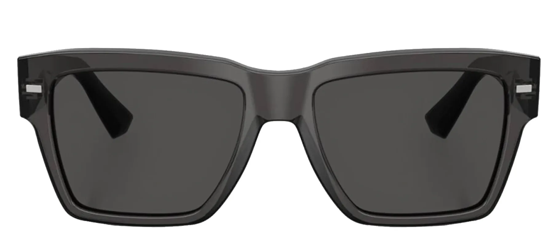 DOLCE & GABBANA DG 4431 316087 Square Transparent Grey Acetate Sunglasses with Dark Grey Lens sold by Gaffos