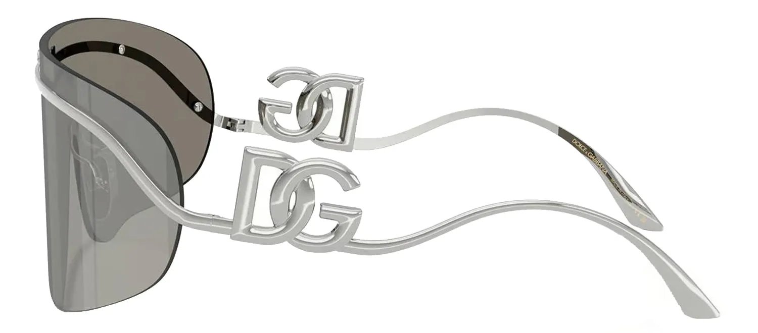 DOLCE & GABBANA DG 2320 05/6G Pillow Silver Metal Sunglasses with Grey Mirror Silver Lens sold by Gaffos product image thumbnail 3